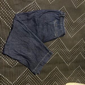 Lane Bryant wide leg, cuffed blue jeans. Size 24 plus size